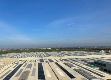 Nuovo impianto solare presso lo stabilimento Verallia di Pescia