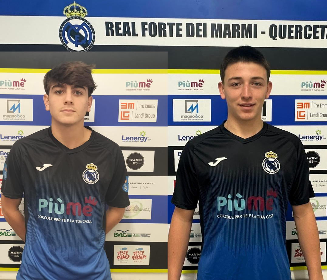 Due ragazzi uniti al Real Forte Querceta.