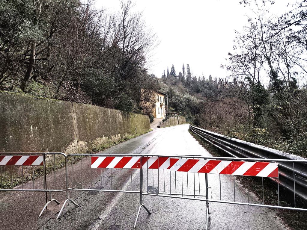 Strada chiusa fino al 20 gennaio.