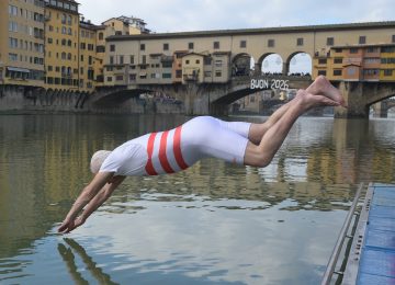 Il tuffo di Giani per un "magico 2026": speranza di pace, ambiente, sport, lavoro e cultura.