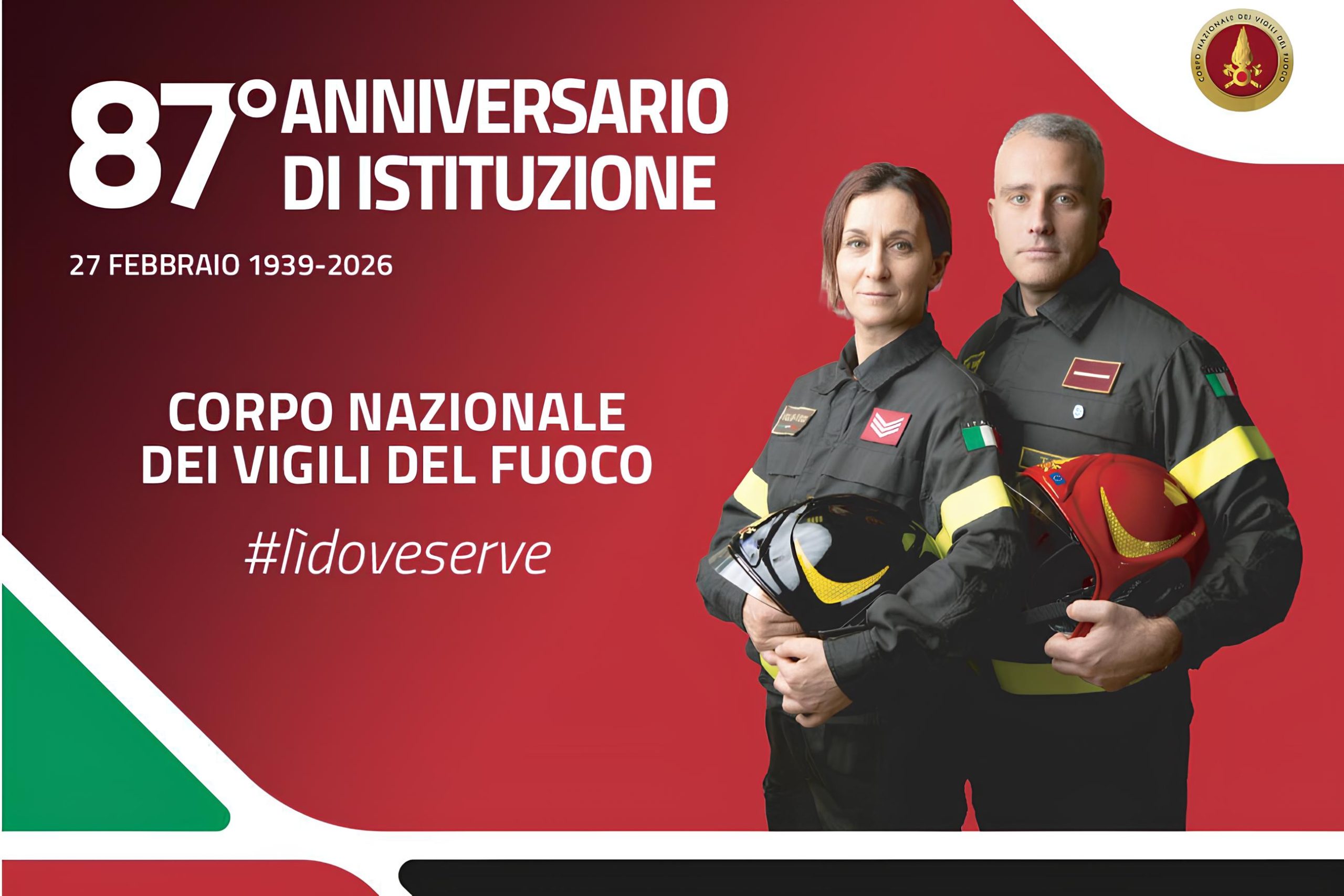 87° anniversario della fondazione del Corpo Nazionale dei Vigili del Fuoco