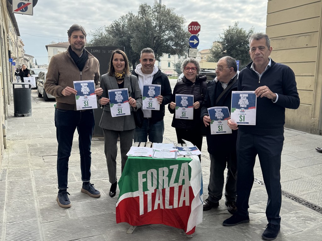 Referendum Giustizia: Forza Italia in piazza a Empoli per sostenere il Sì