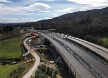 A1, aperto in anticipo il primo segmento del nuovo viadotto Ribuio