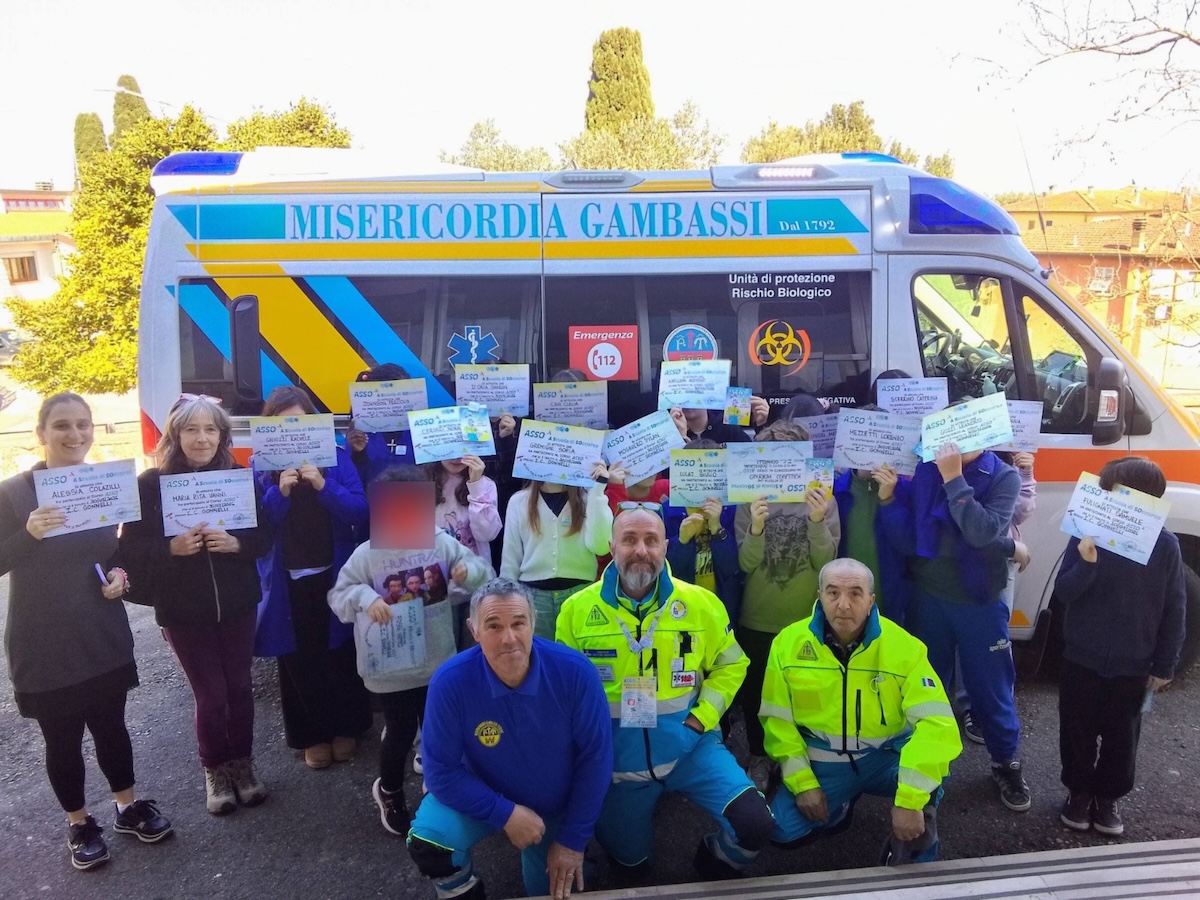 All'Istituto Gonnelli si conclude Asso, "a scuola di soccorso" con la Misericordia di Gambassi