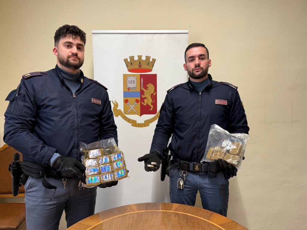Arrestato a Monteriggioni con più di 2 kg di hashish