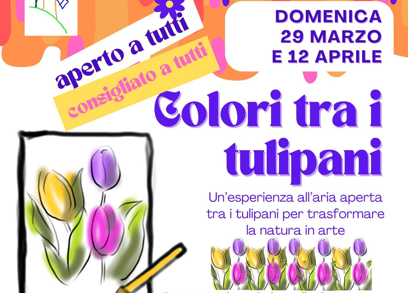 Colori tra i Tulipani: Laboratori d’Arte in Viale Diazin
