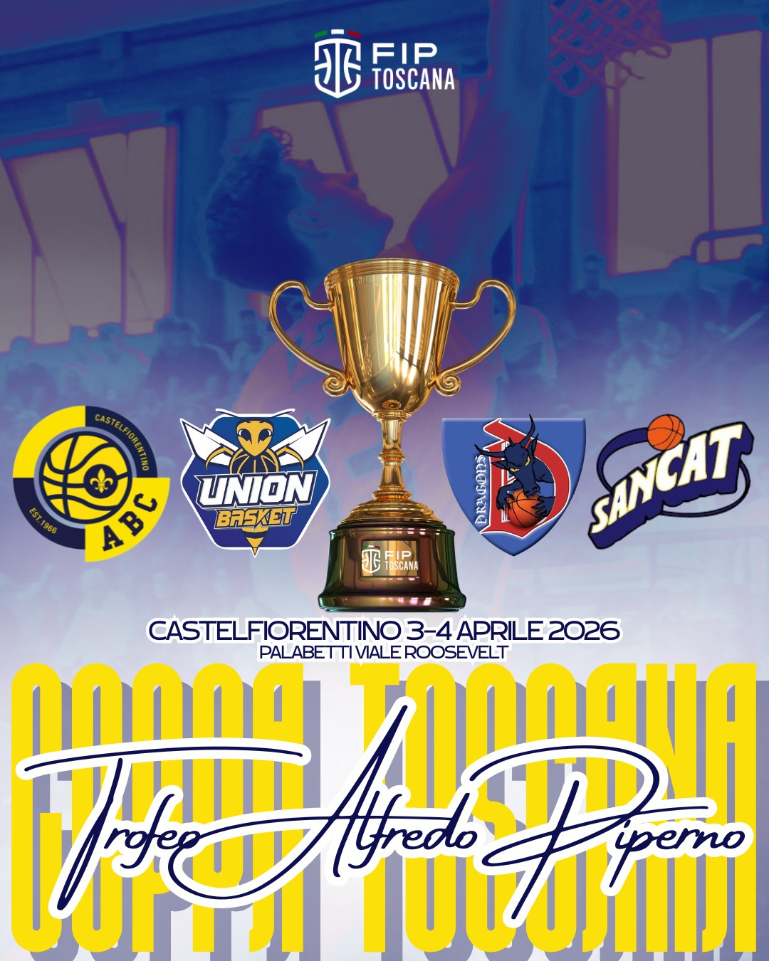 L'ABC Castelfiorentino accoglie la Final Four di Coppa Toscana
