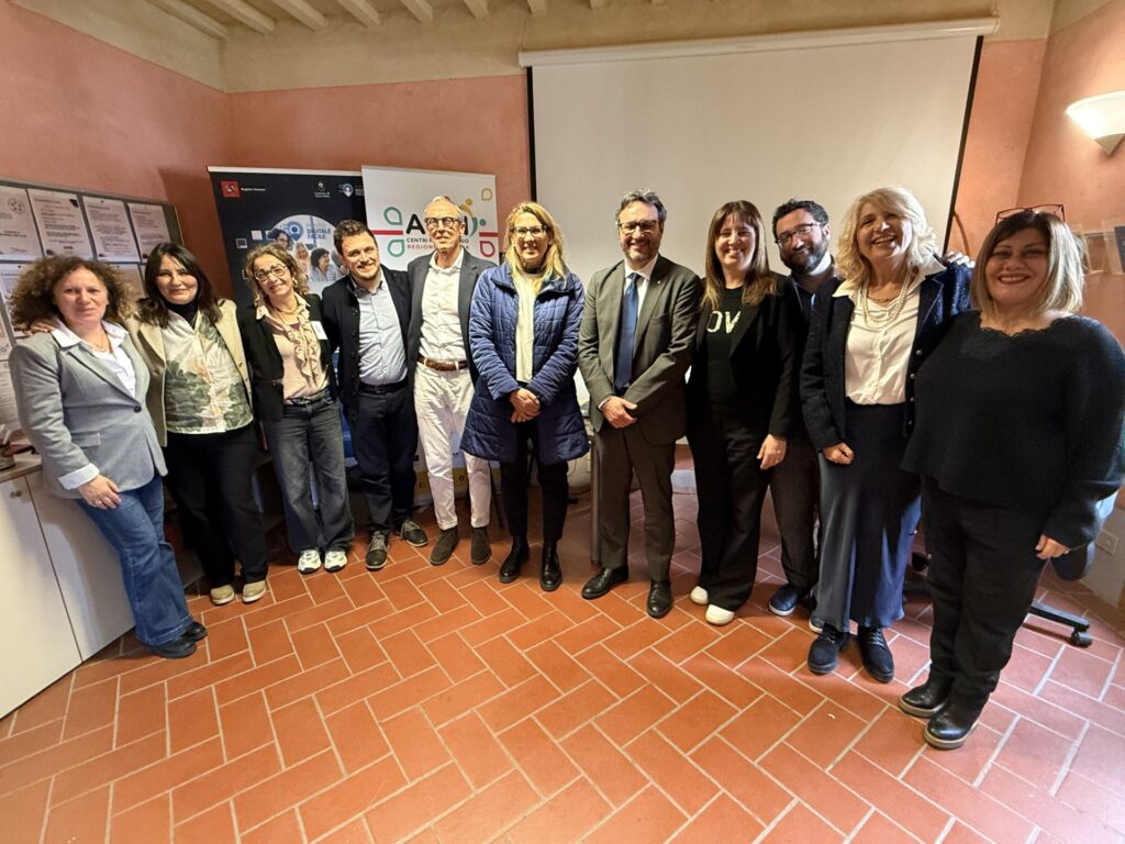 L'assessore regionale al lavoro e all'innovazione tecnologica Alberto Lenzi in visita a Fucecchio