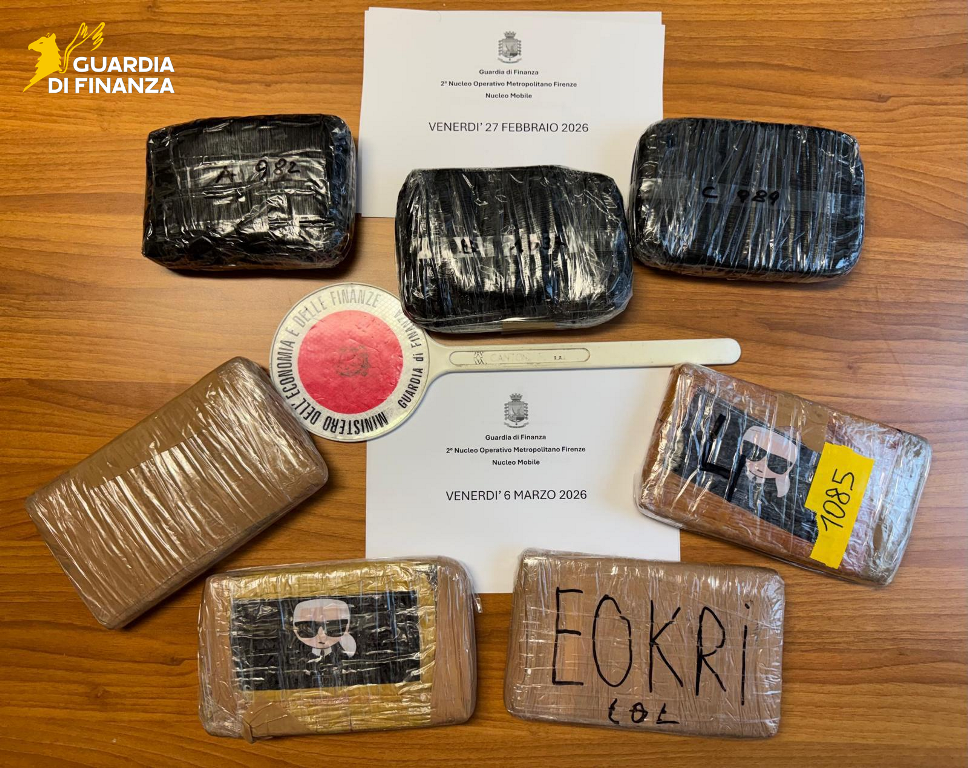 Maxi sequestro di droga tra Prato e Firenze: due arresti