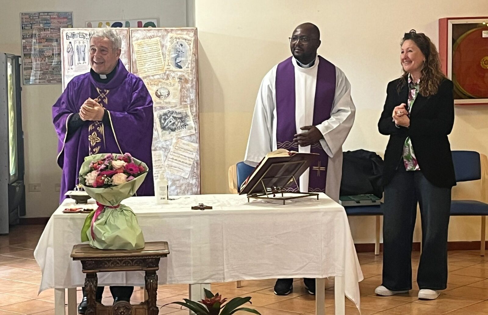 Mons. Nerbini celebra la messa a Villa San Giusto