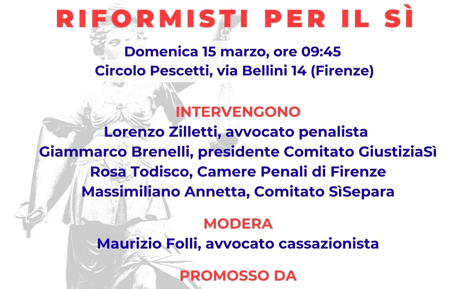 A Firenze nasce il gruppo "Riformisti per il Sì".