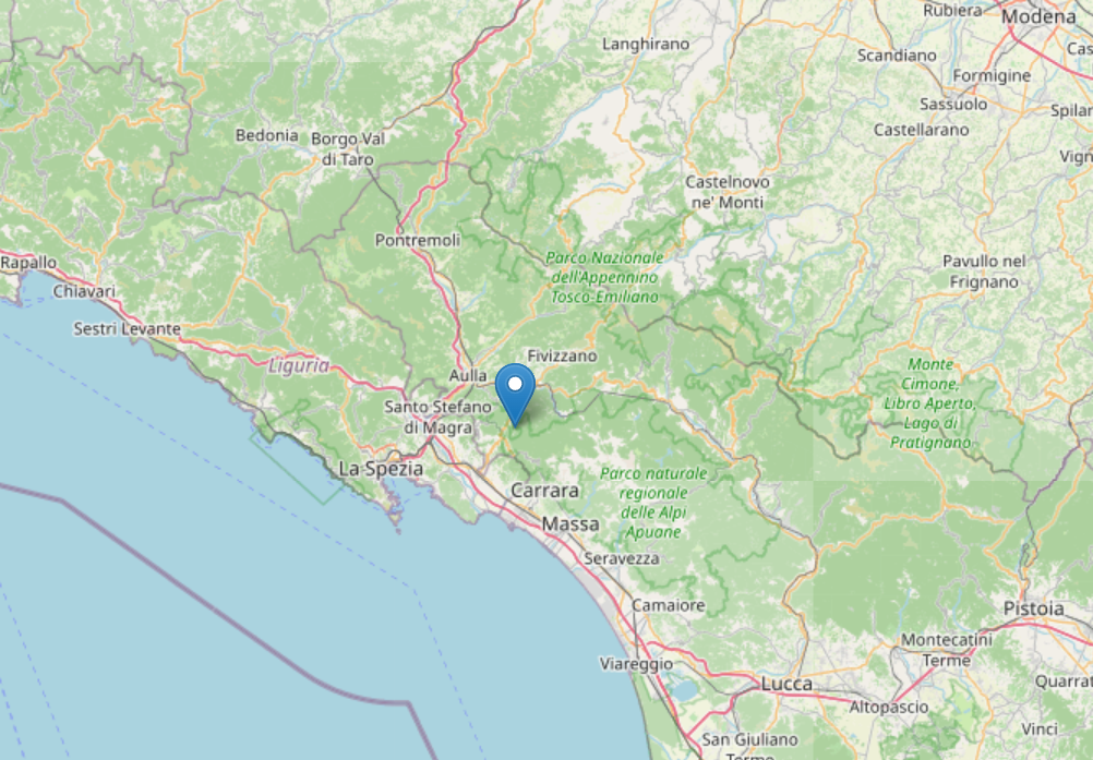 Terremoto di magnitudo 4.0 in Toscana