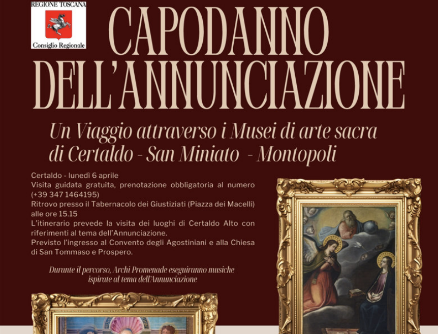 Un percorso nell'arte sacra tra Montopoli, Certaldo e San Miniato.