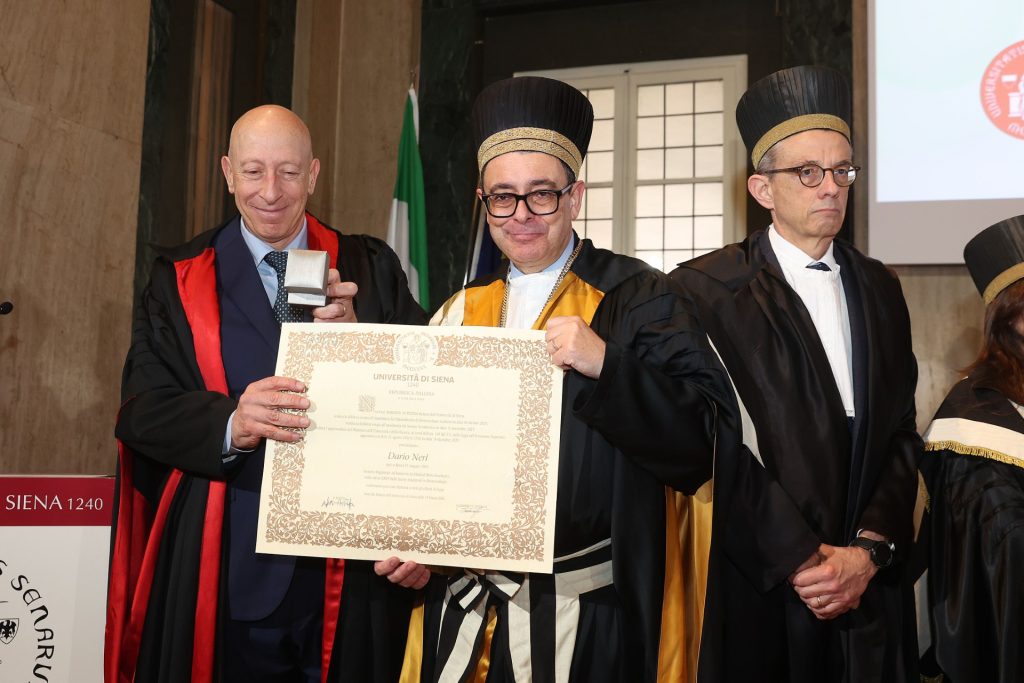 UniSi conferisce la laurea honoris causa a Dario Neri di Philogen
