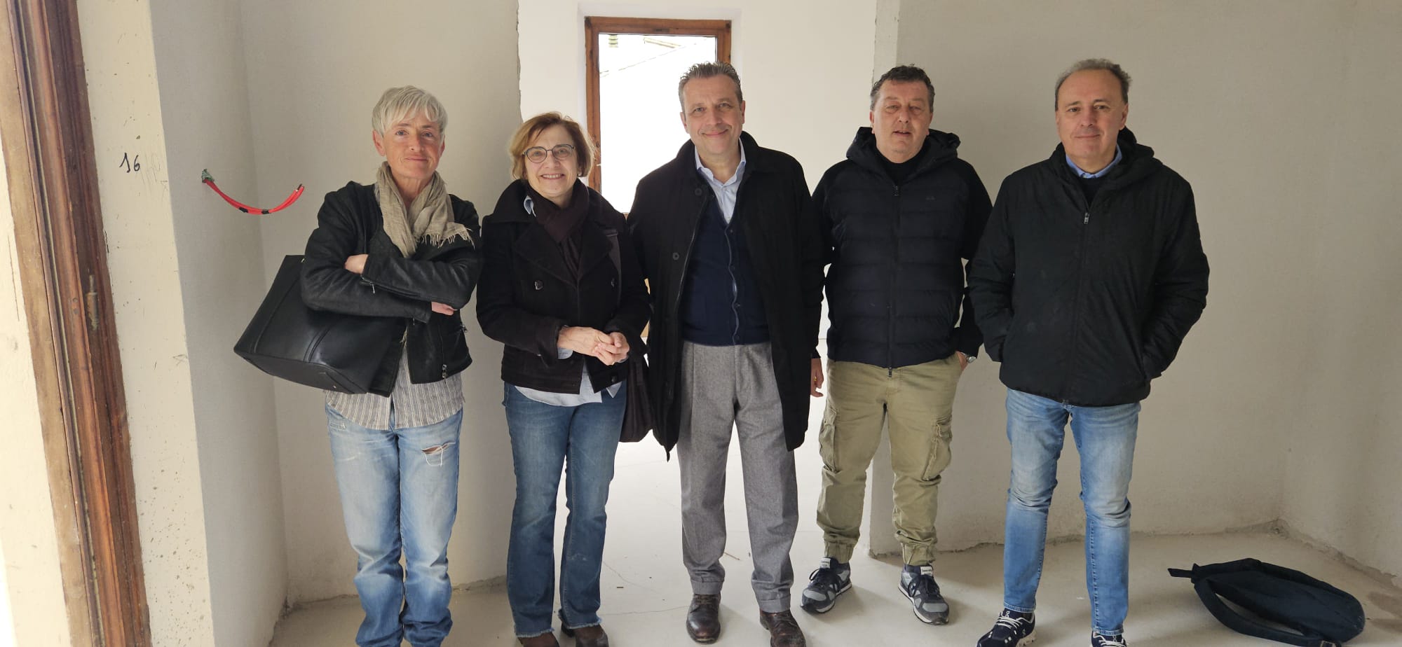Visita della Soprintendente Tampieri al cantiere del CIAF Maricò