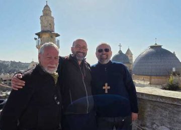 L'arcivescovo di Lucca Giulietti in visita a Gerusalemme