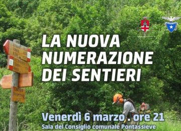 Pontassieve, nuova numerazione dei sentieri