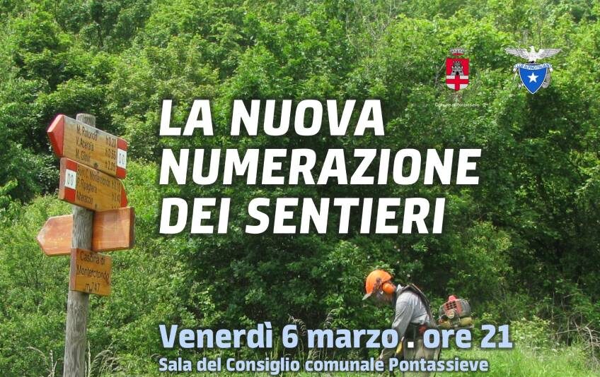 Pontassieve, nuova numerazione dei sentieri