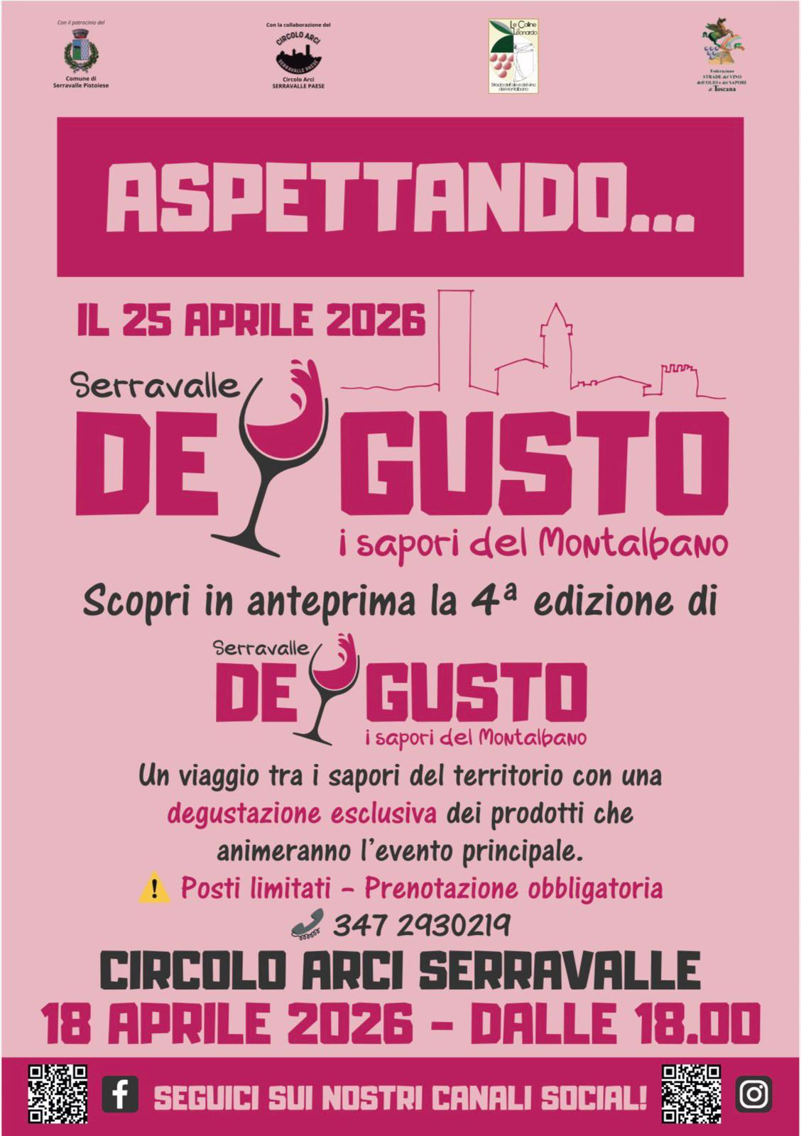 La quarta edizione di Serravalle DeGusto ritorna il 25 aprile