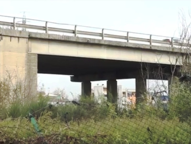 Cascina, testa d'animale appesa a un cavalcavia della FiPiLi