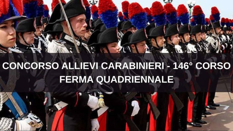 Concorso per il reclutamento di 3.081 allievi carabinieri: modalità di svolgimento della prova scritta