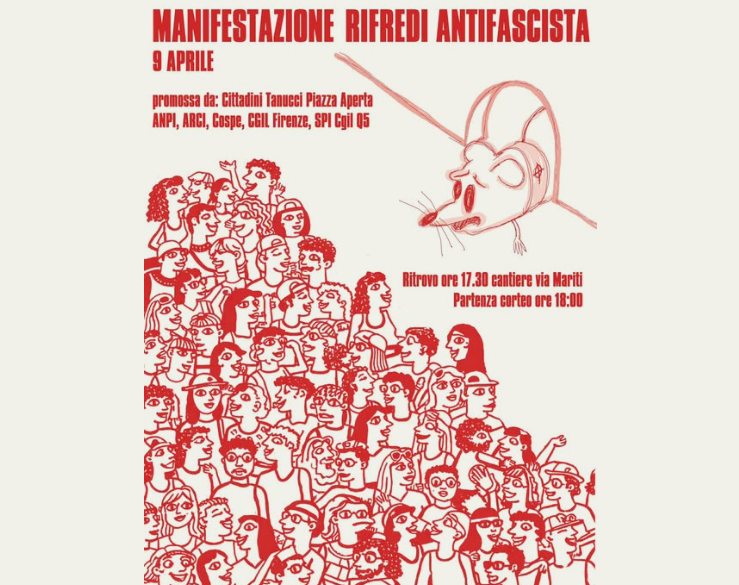 Corteo antifascista a Firenze contro la sede di Futuro Nazionale: centinaia di manifestanti in strada