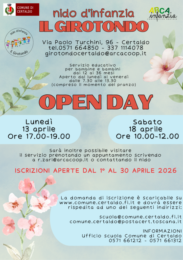 Giornata di Apertura degli Asili Nido Comunali di Certaldo