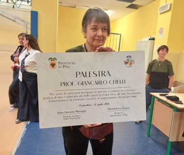 Intitolata la palestra Ipsia di Pontedera al professor Giancarlo Chelli