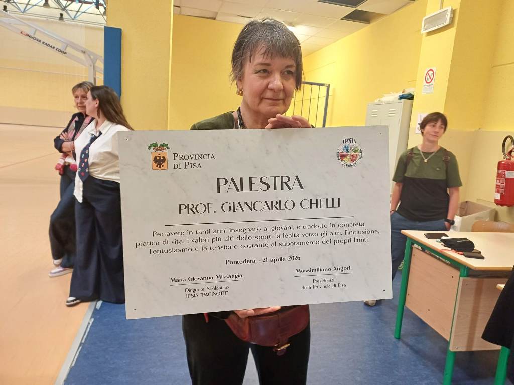 Intitolata la palestra Ipsia di Pontedera al professor Giancarlo Chelli