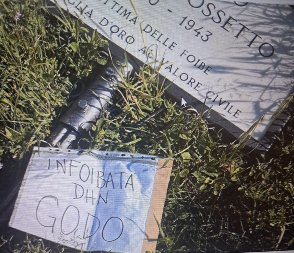 La targa dedicata a Norma Cossetto a Firenze è stata vandalizzata