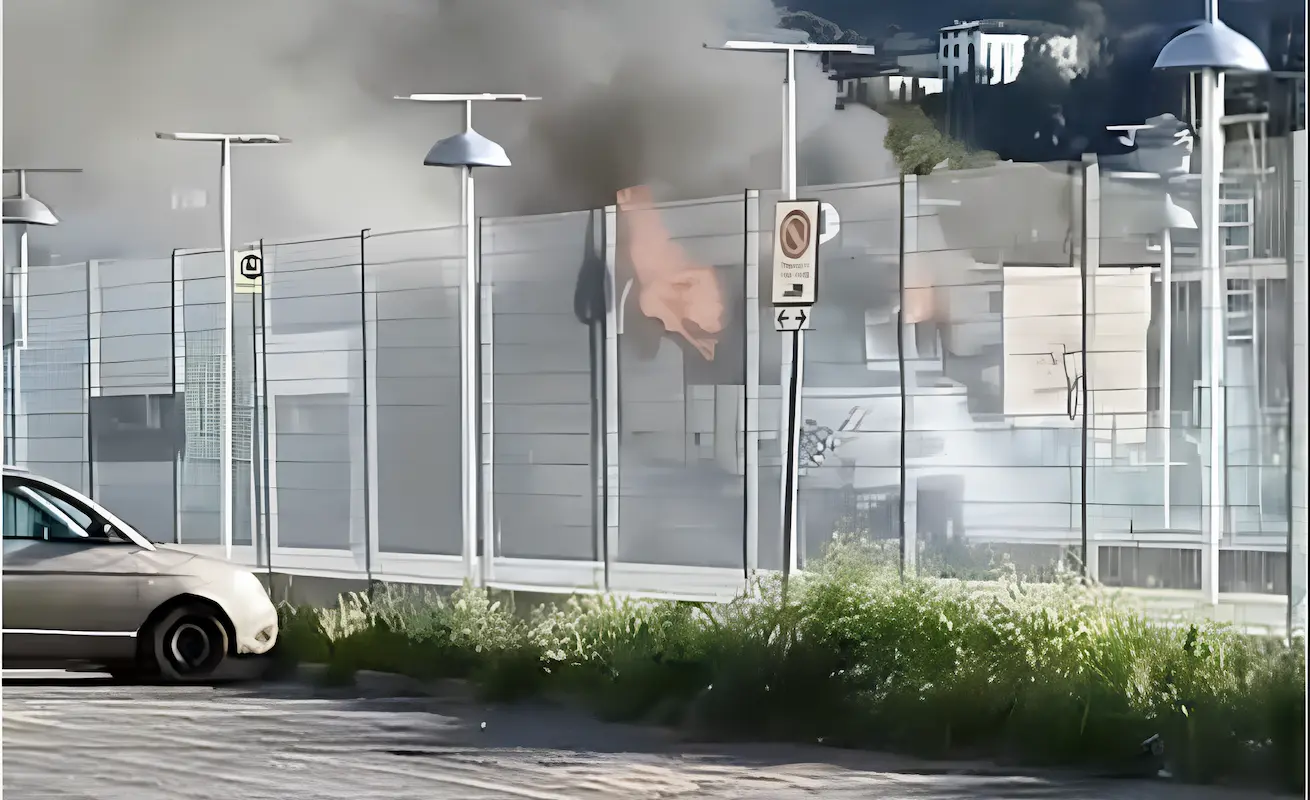 L'intervento dei Vigili del Fuoco
