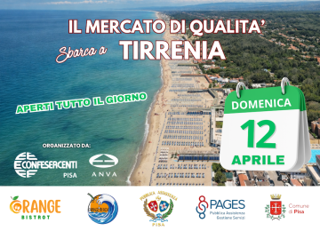 Mercato domenicale a Tirrenia: Shopping sul mare!