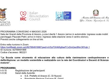 Agenda del convegno del 4 maggio 2026