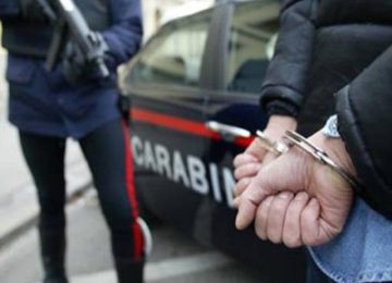 Santa Croce sull'Arno: 23enne arrestato dai Carabinieri per evasione dagli arresti domiciliari
