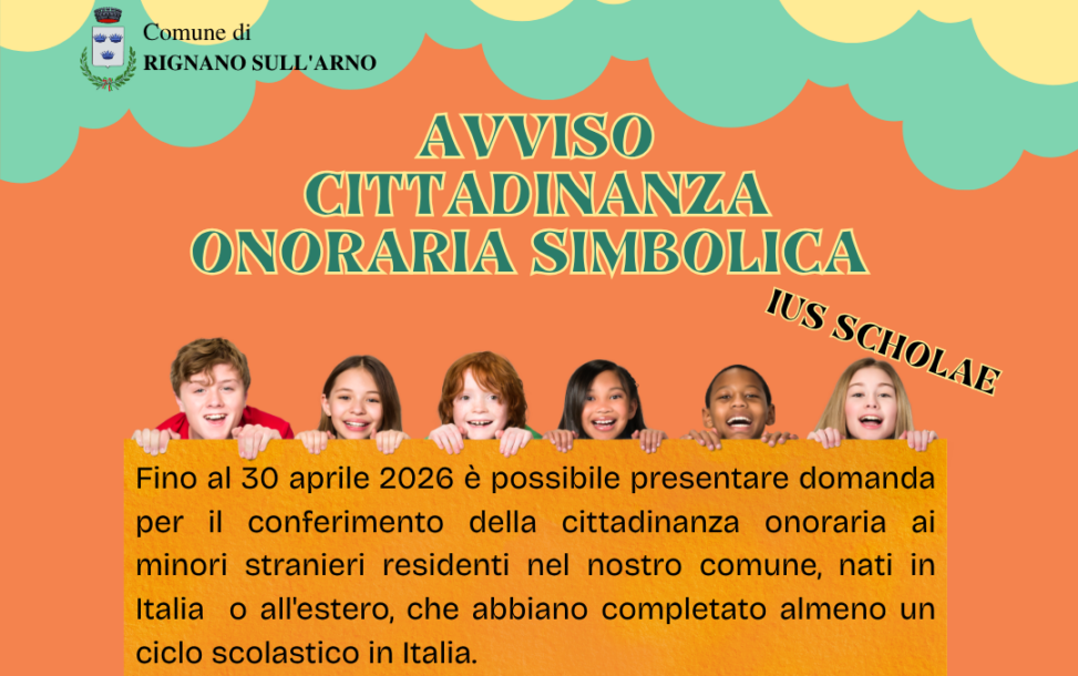 Rignano sull’Arno, cittadinanza onoraria simbolica 2026