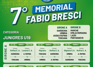 Al via il 7° Memorial Fabio Bresci con otto squadre nel 2026