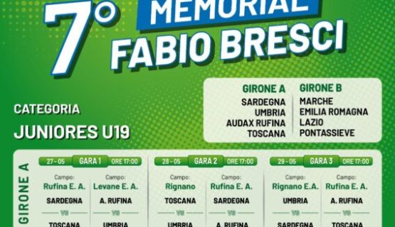 Al via il 7° Memorial Fabio Bresci con otto squadre nel 2026