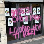 Atti vandalici contro la nuova sede del movimento di Bandecchi a Livorno