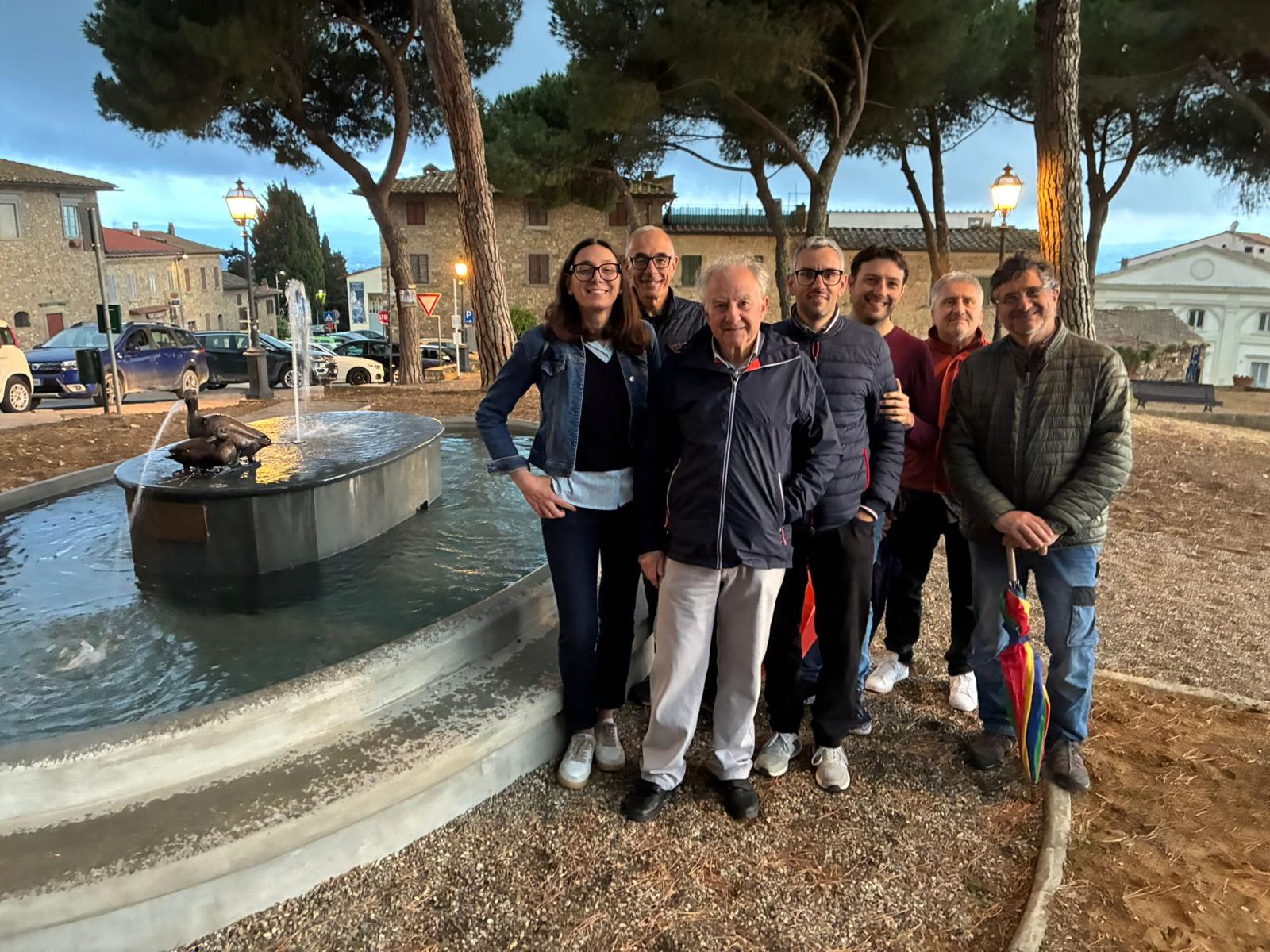 Barberino Val d'Elsa, inaugurato il restauro della storica fontana