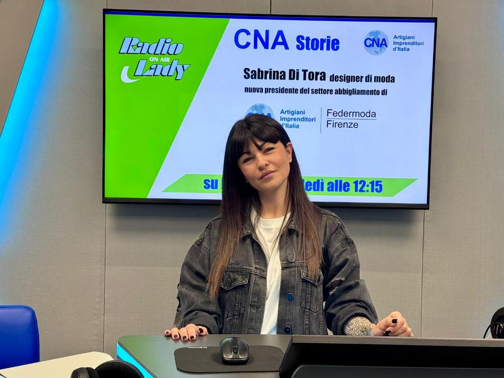 CNA Stories: Su Radio Lady si discute di moda con Sabrina Di Tora, designer e nuova presidente di Federmoda Italia.