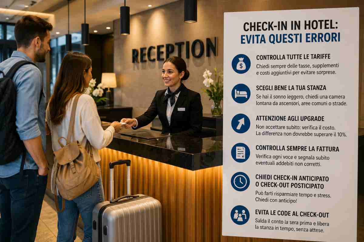 Check-in in albergo: fai attenzione a questi errori comuni che possono far aumentare il prezzo - La guida per non sbagliare – OK!Mugello