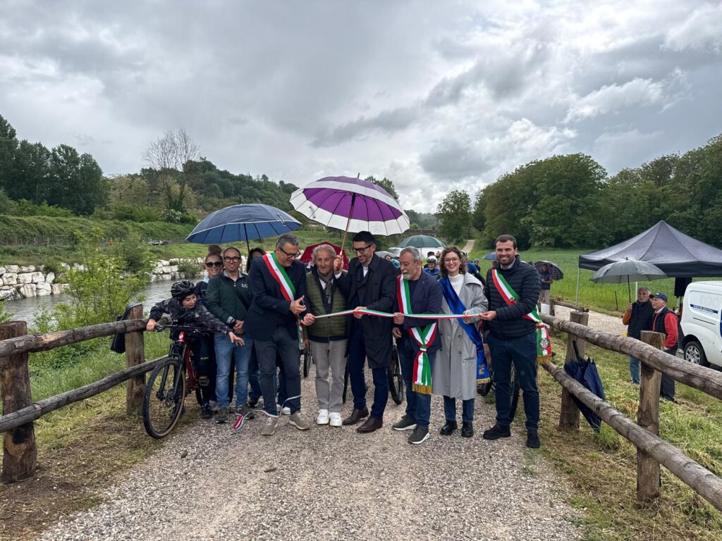 Ciclovia dell’Arno: inaugurato il tratto di Poppi con la presenza dell'assessore Boni