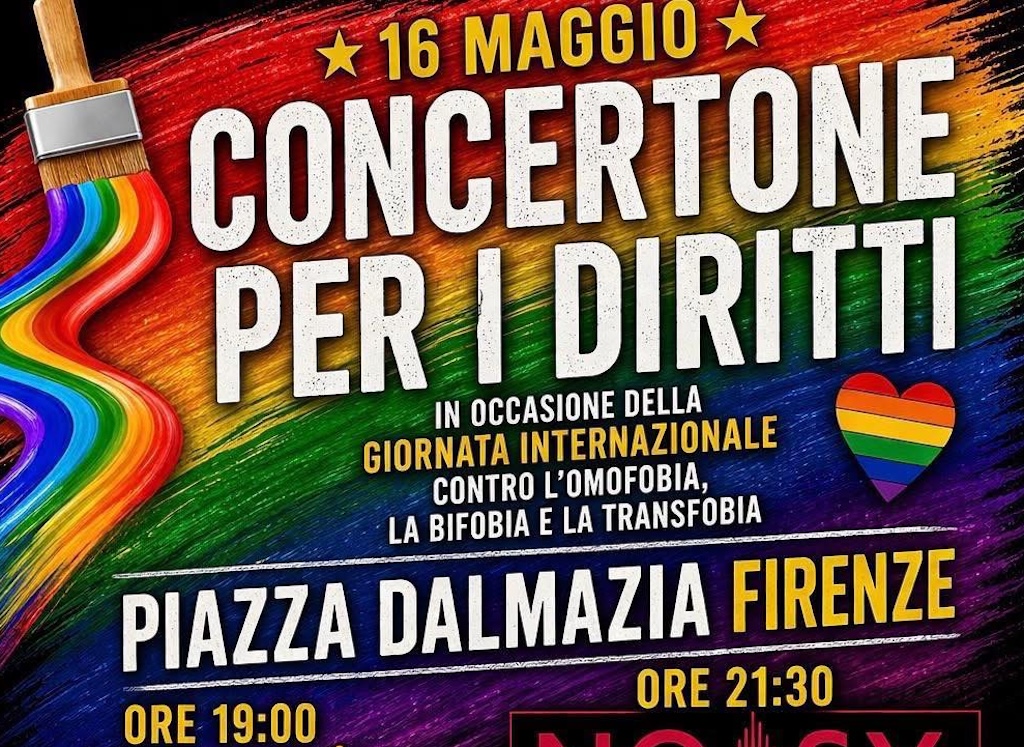 Concerto per i diritti a Firenze in piazza Dalmazia
