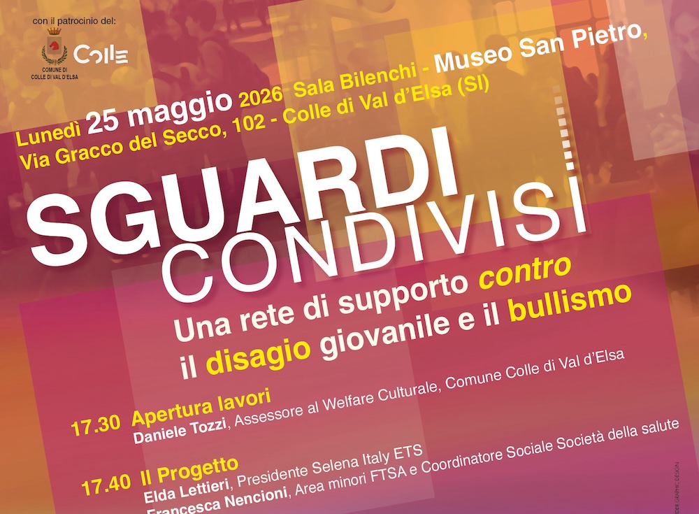 Contro il bullismo e il disagio giovanile in Valdelsa nasce "Sguardi condivisi"