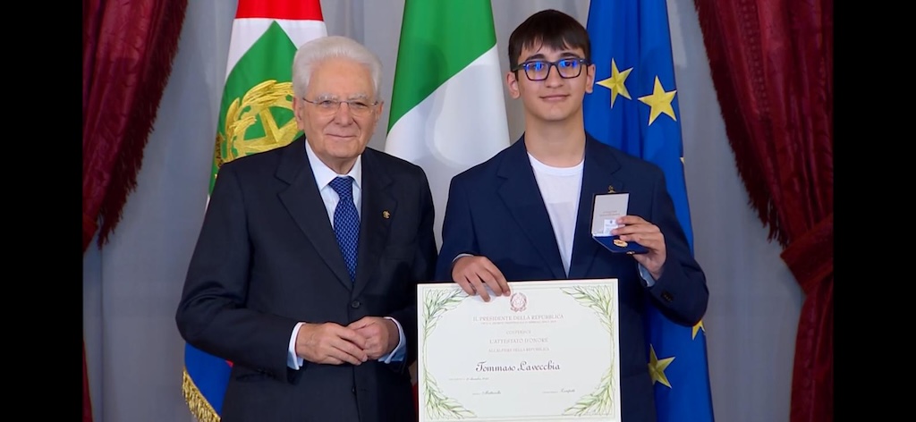 Da Roffia alle stelle: il 15enne Tommaso Lavecchia è il nuovo alfiere della Repubblica Italiana