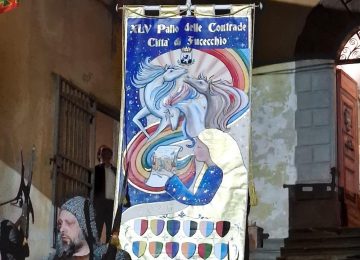 Fucecchio in attesa del Palio: svelato il Cencio dipinto da Sara Aringhieri