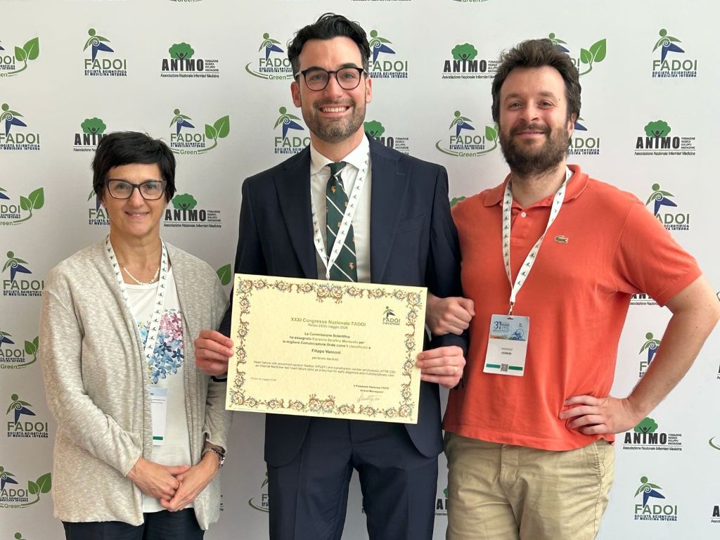 Gestione dello scompenso cardiaco: premiati due giovani medici di Prato al congresso nazionale FADOI