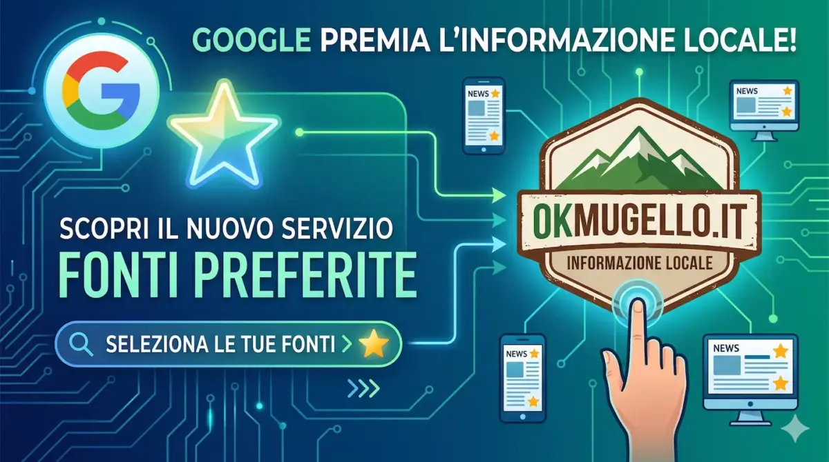 Google sceglie anche OKMugello per il lancio delle fonti preferite – OK!Mugello