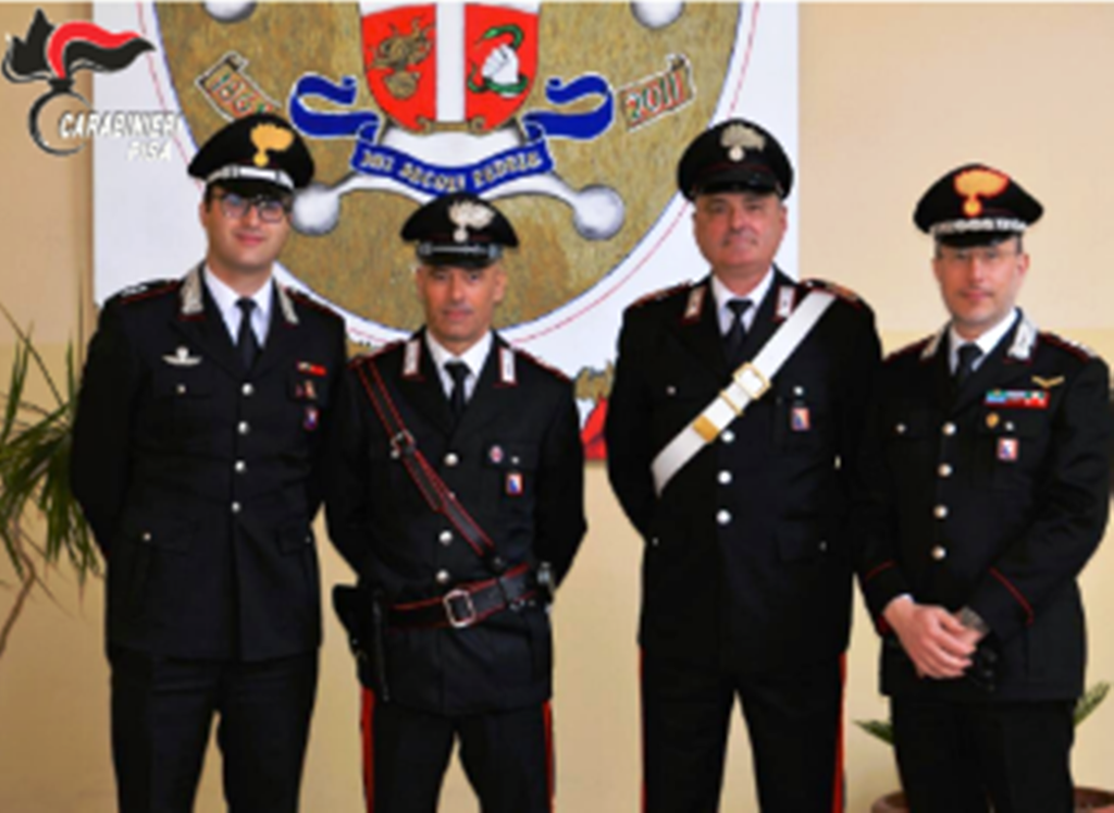 In pensione due storici carabinieri della Compagnia di Pontedera