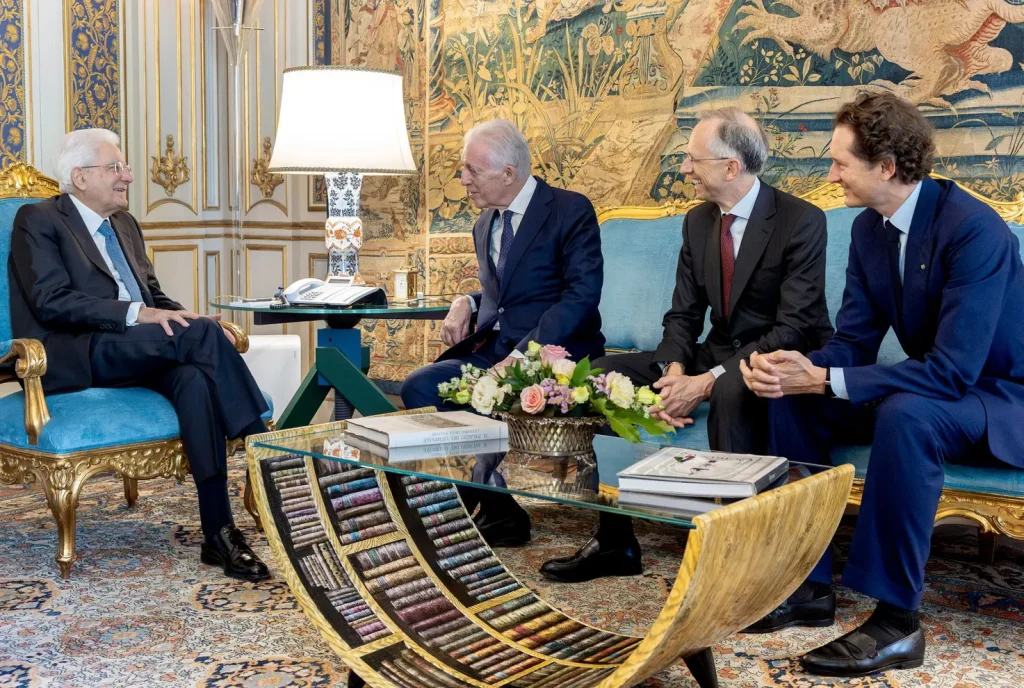 La Ferrari Luce presentata al Presidente della Repubblica Sergio Mattarella